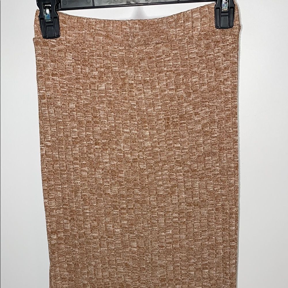 Forever 21 Tan Ribbed Maxi Skirt Casual - Picture 6 of 7